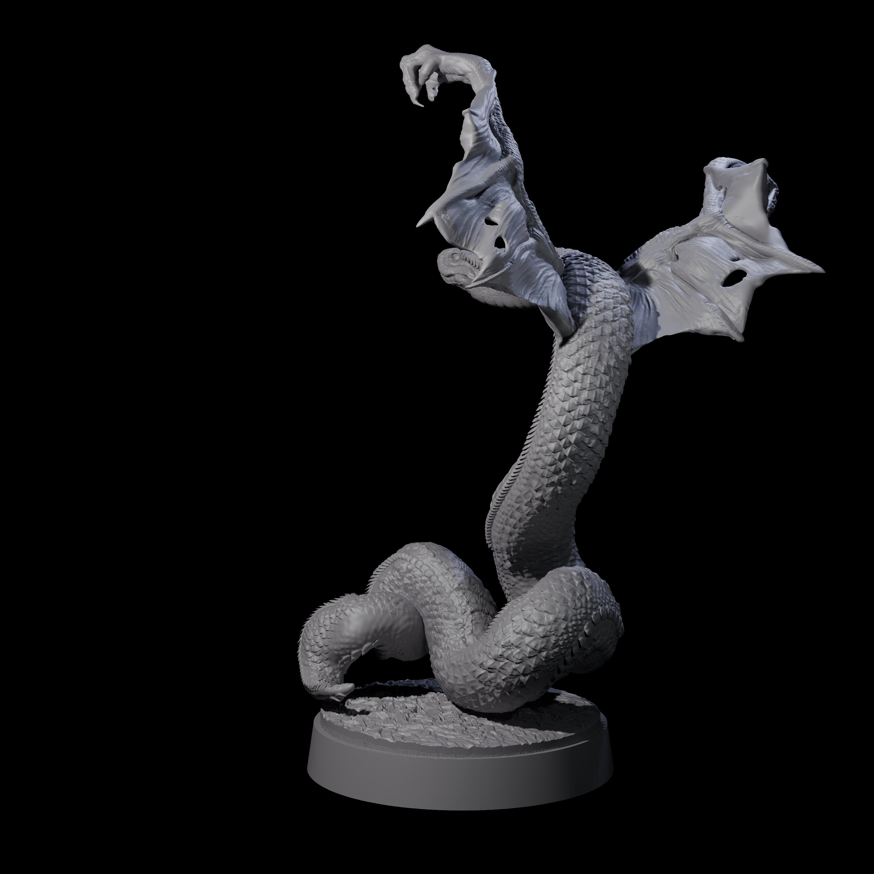 Hissing Flying Snake D Miniature for Dungeons and Dragons, Pathfinder or other TTRPGs