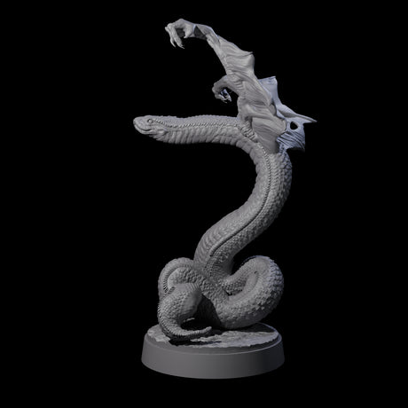 Hissing Flying Snake D Miniature for Dungeons and Dragons, Pathfinder or other TTRPGs