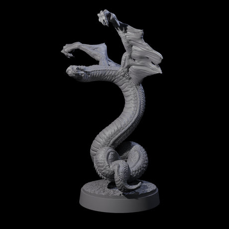 Hissing Flying Snake D Miniature for Dungeons and Dragons, Pathfinder or other TTRPGs