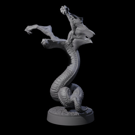 Hissing Flying Snake D Miniature for Dungeons and Dragons, Pathfinder or other TTRPGs