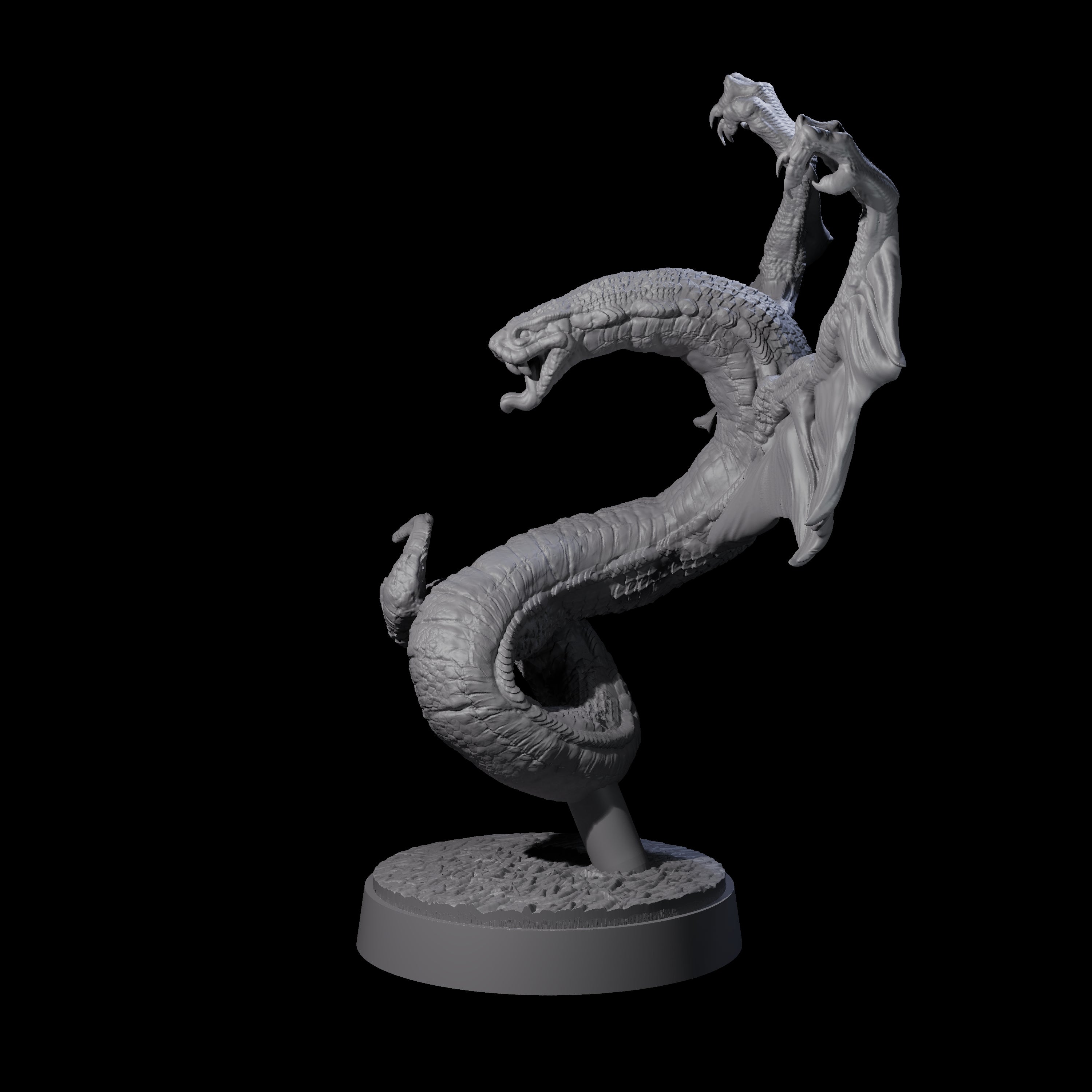 Hissing Flying Snake E Miniature for Dungeons and Dragons, Pathfinder or other TTRPGs