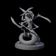 Hissing Snake Headed Marilith Miniature for Dungeons and Dragons, Pathfinder or other TTRPGs