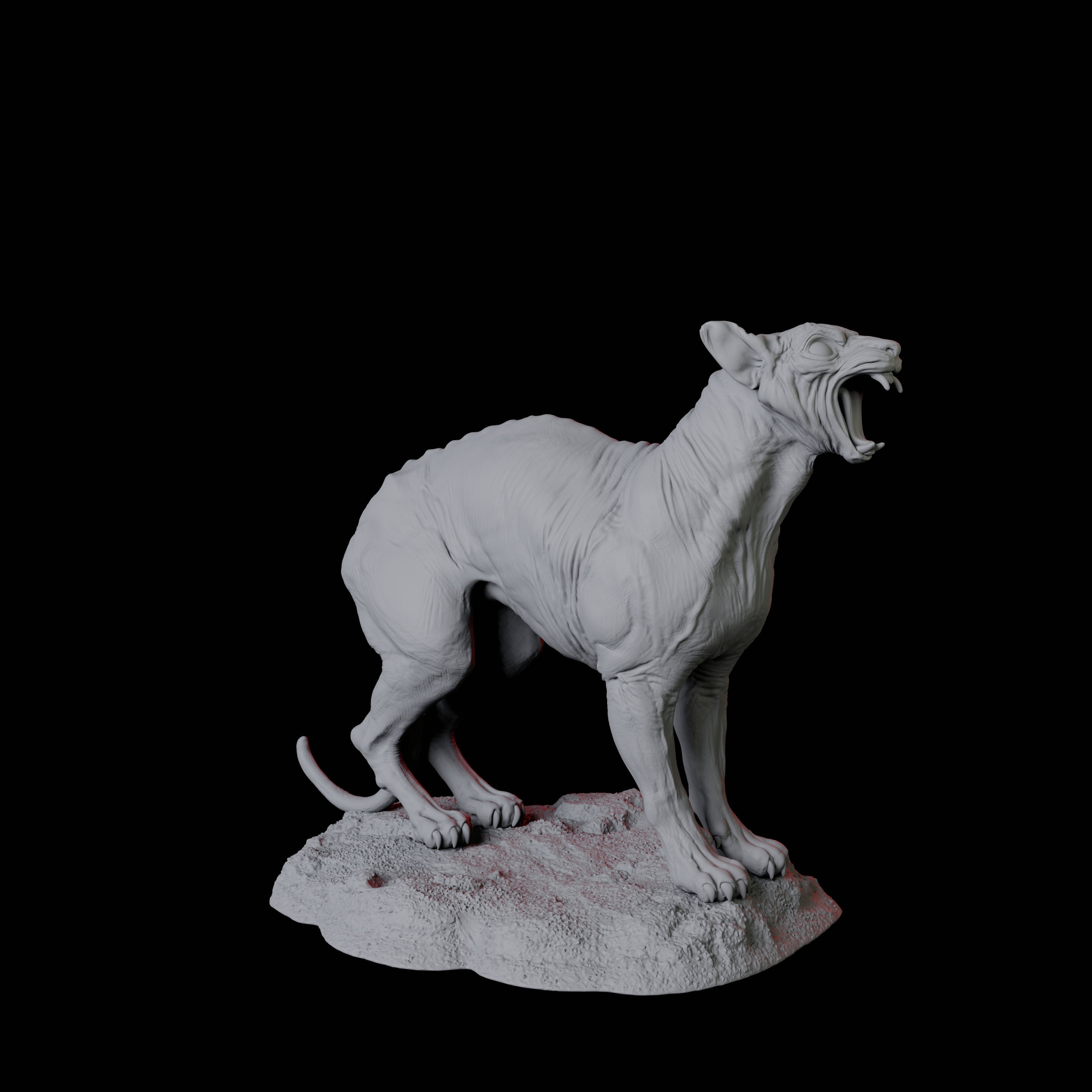 Hissing Sphinx Cat Miniature for Dungeons and Dragons, Pathfinder or other TTRPGs