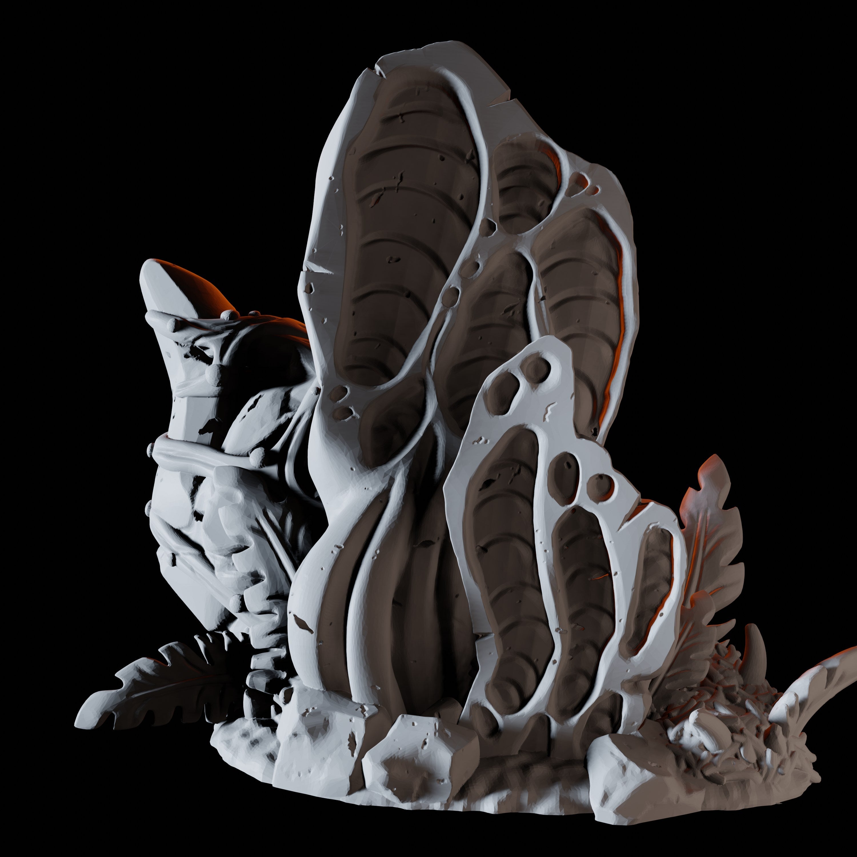 Hollow Mushroom Miniature for Dungeons and Dragons, Pathfinder or other TTRPGs