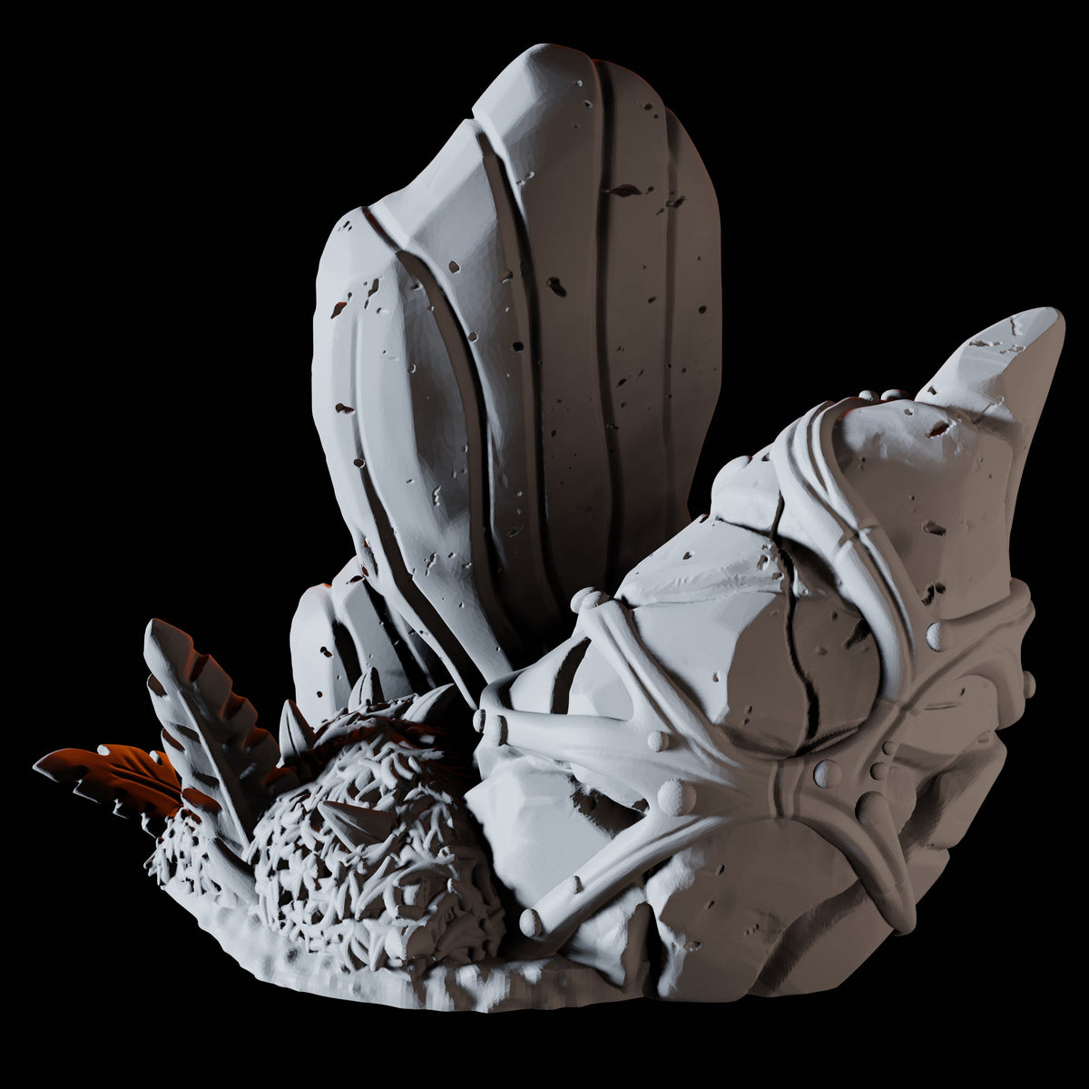 Hollow Mushroom Miniature for Dungeons and Dragons, Pathfinder or other TTRPGs