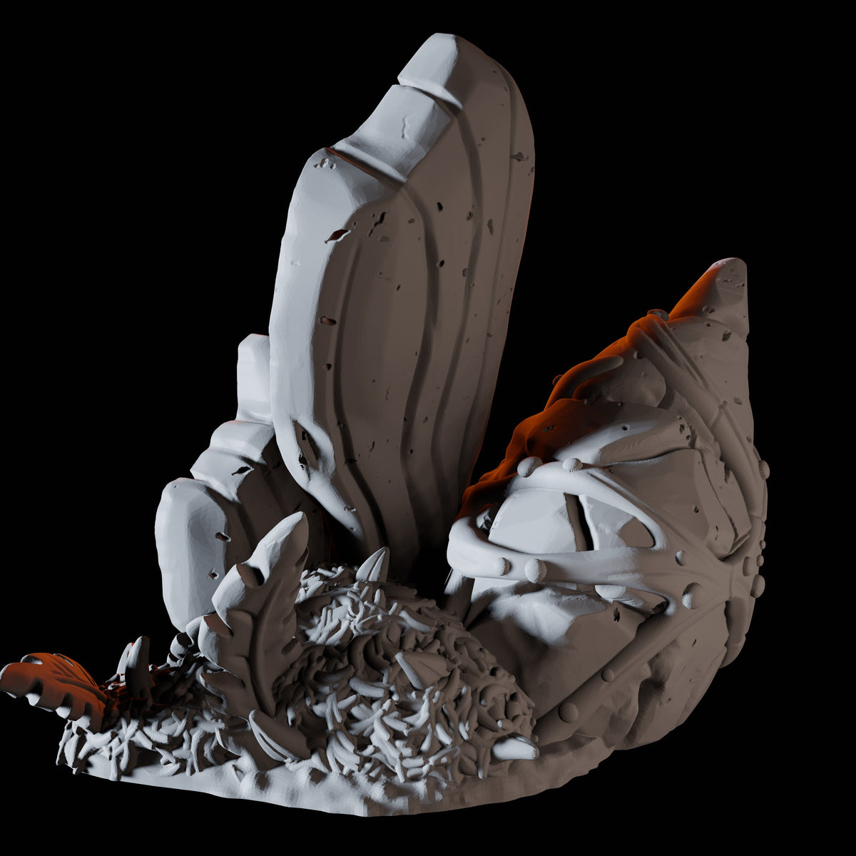 Hollow Mushroom Miniature for Dungeons and Dragons, Pathfinder or other TTRPGs