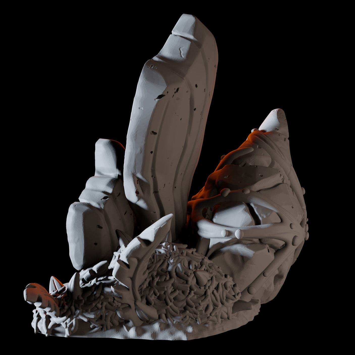 Hollow Mushroom Miniature for Dungeons and Dragons, Pathfinder or other TTRPGs