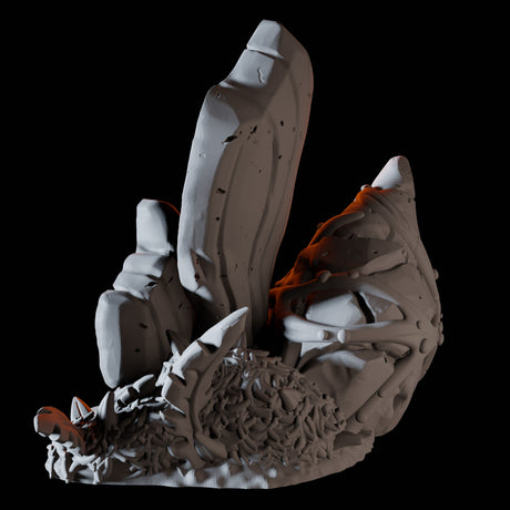 Hollow Mushroom Miniature for Dungeons and Dragons, Pathfinder or other TTRPGs