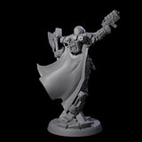 Holy Crusader with Gun Miniature for Dungeons and Dragons, Pathfinder or other TTRPGs