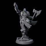 Holy Crusader with Gun Miniature for Dungeons and Dragons, Pathfinder or other TTRPGs