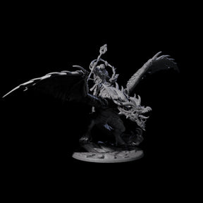 Holy Paladin Dragon Rider Miniature for Dungeons and Dragons, Pathfinder or other TTRPGs