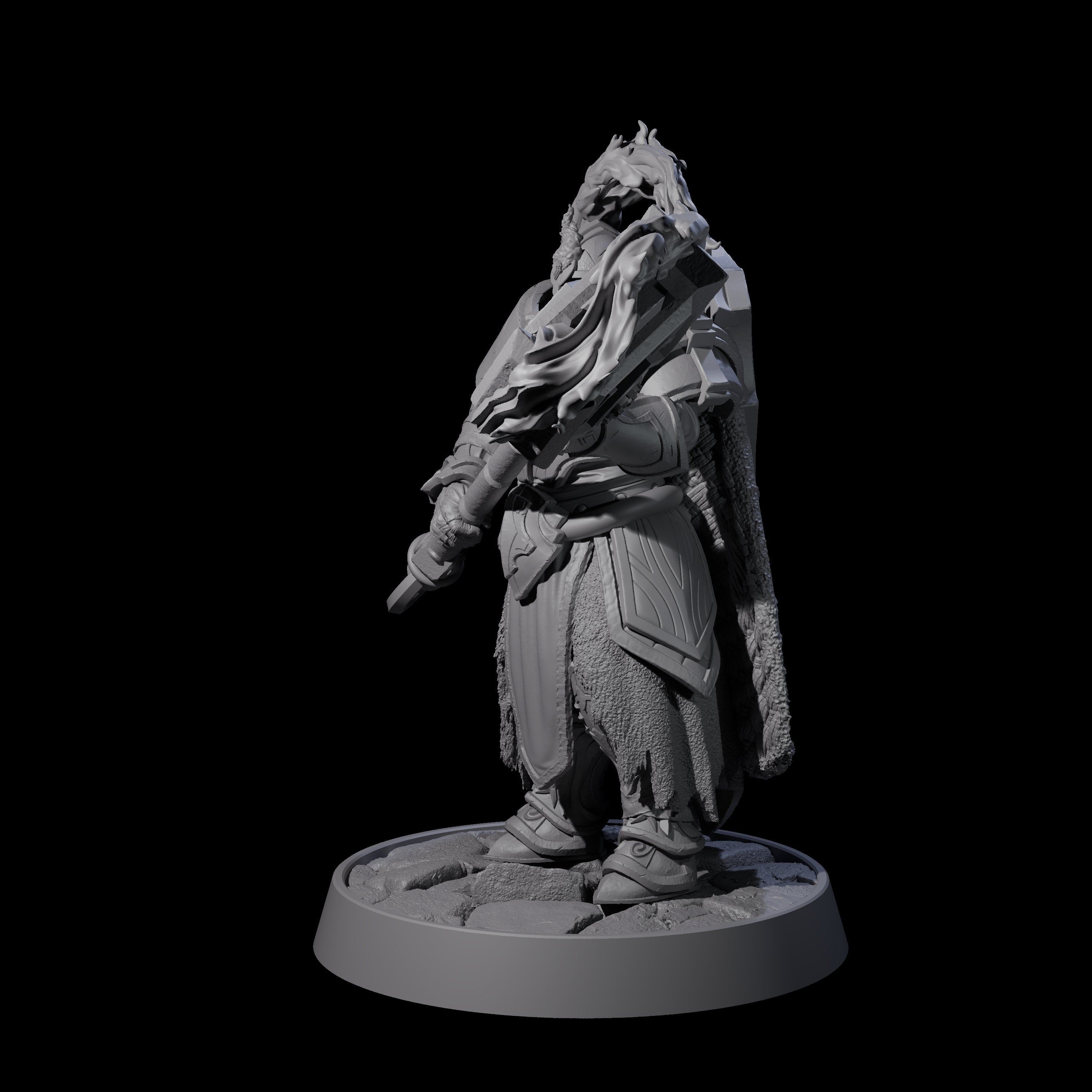 Holy Protector of the Flames C Miniature for Dungeons and Dragons, Pathfinder or other TTRPGs