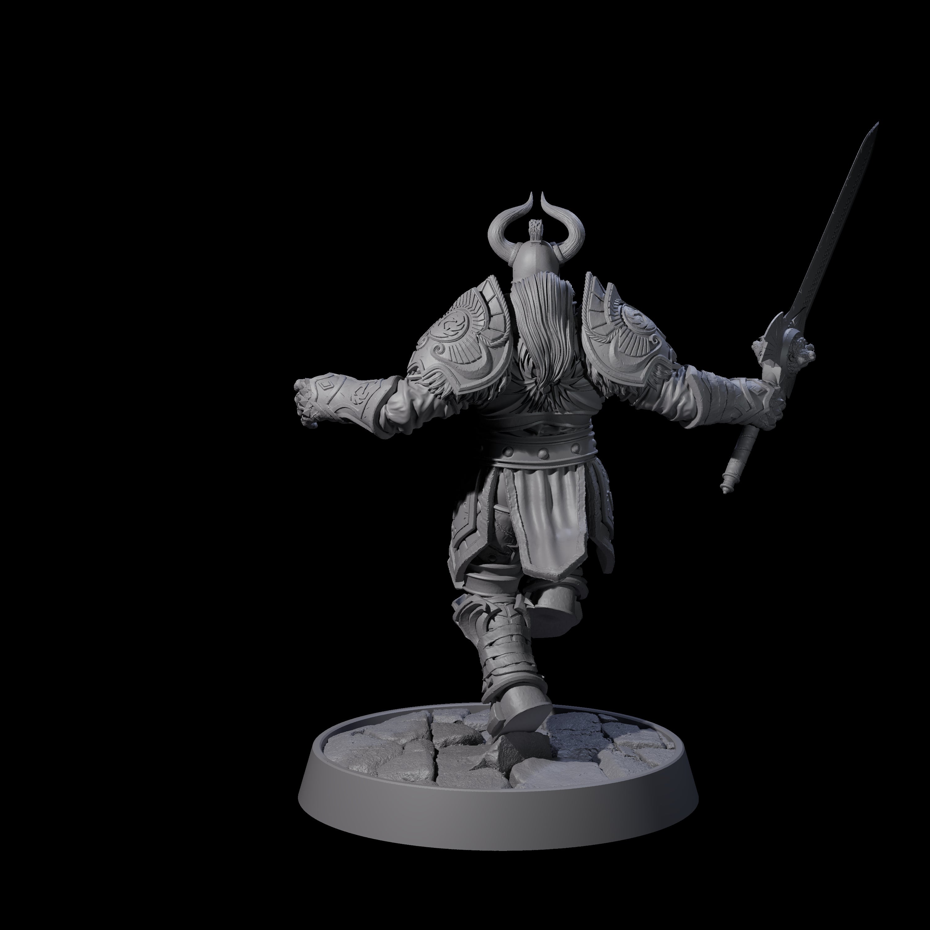 Holy Protector of the Flames D Miniature for Dungeons and Dragons, Pathfinder or other TTRPGs