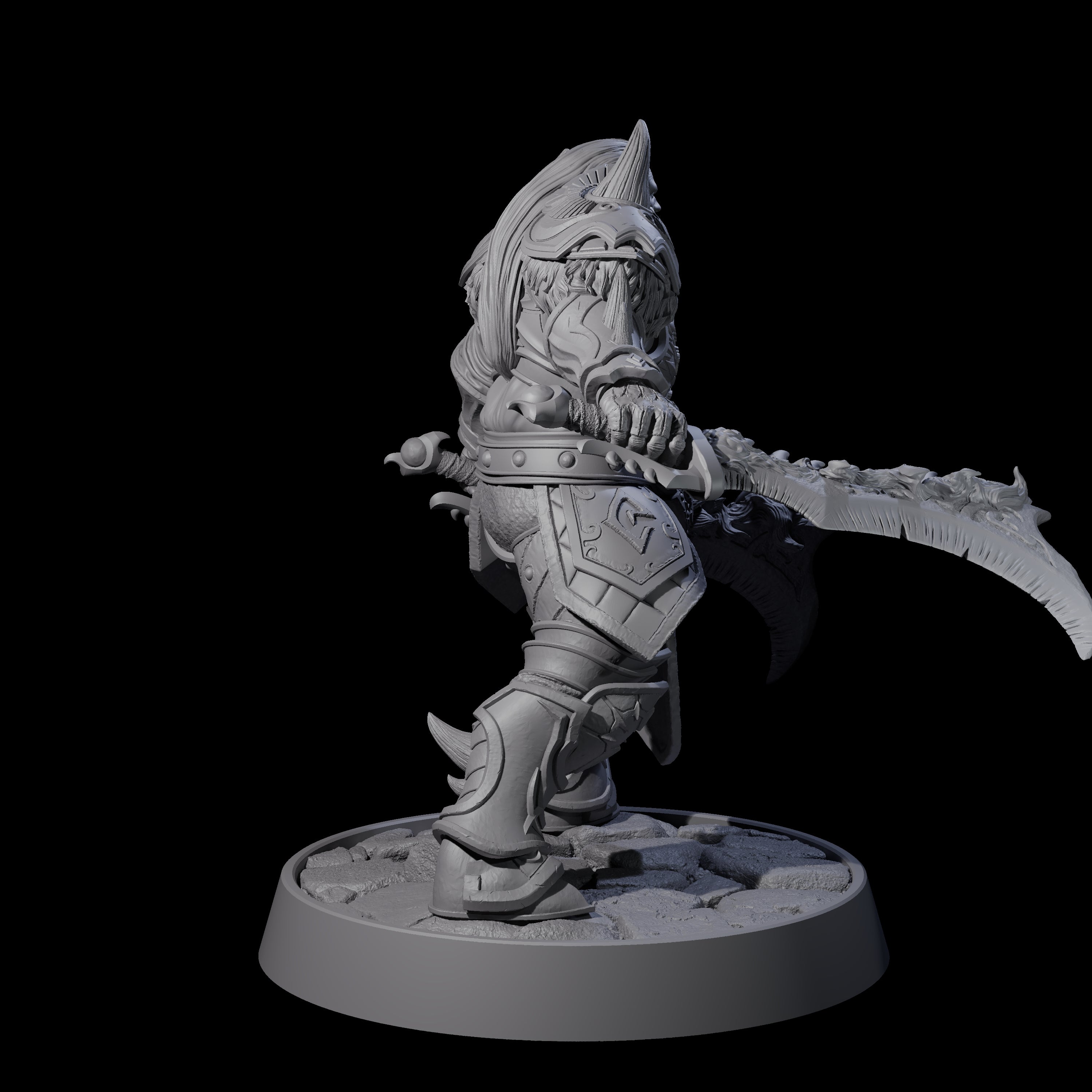 Holy Protector of the Flames E Miniature for Dungeons and Dragons, Pathfinder or other TTRPGs