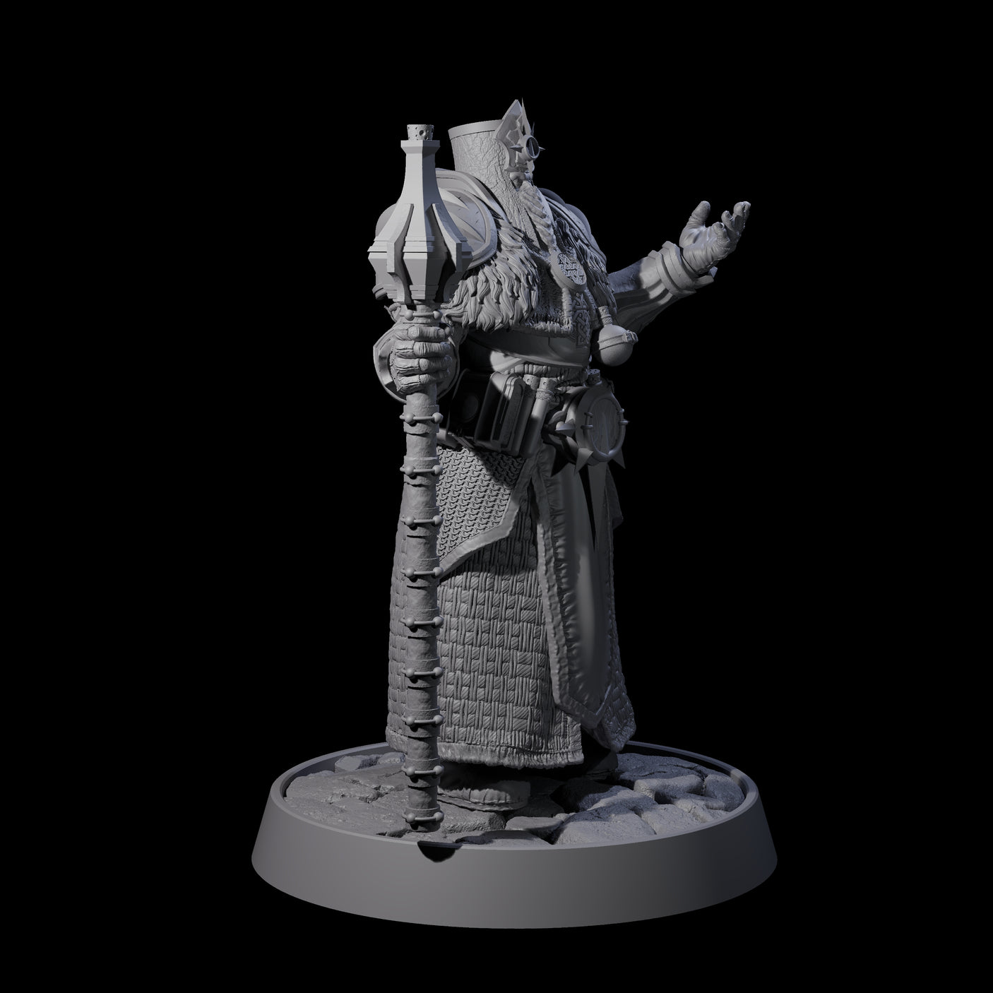 Holy Protector of the Flames F Miniature for Dungeons and Dragons, Pathfinder or other TTRPGs