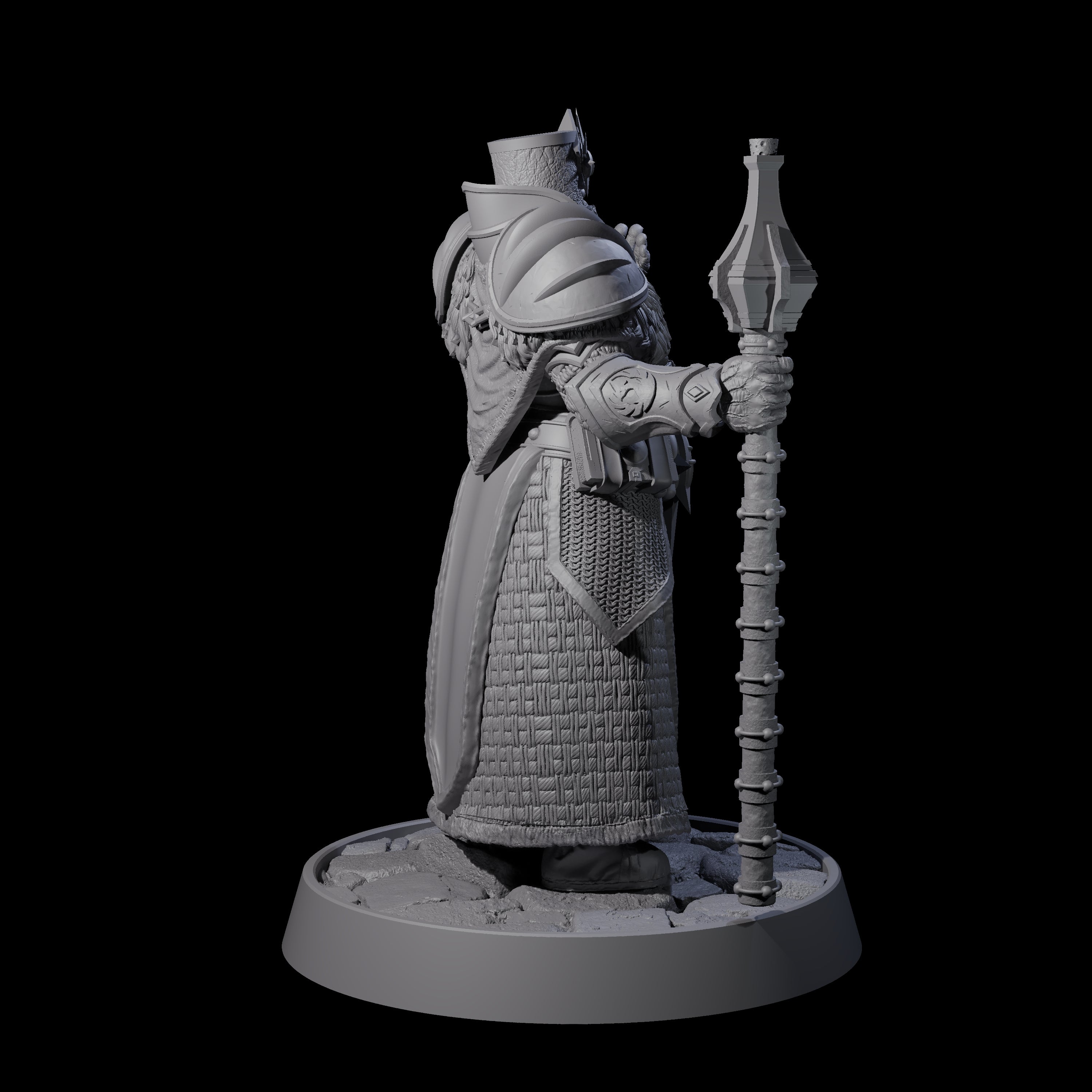 Holy Protector of the Flames F Miniature for Dungeons and Dragons, Pathfinder or other TTRPGs