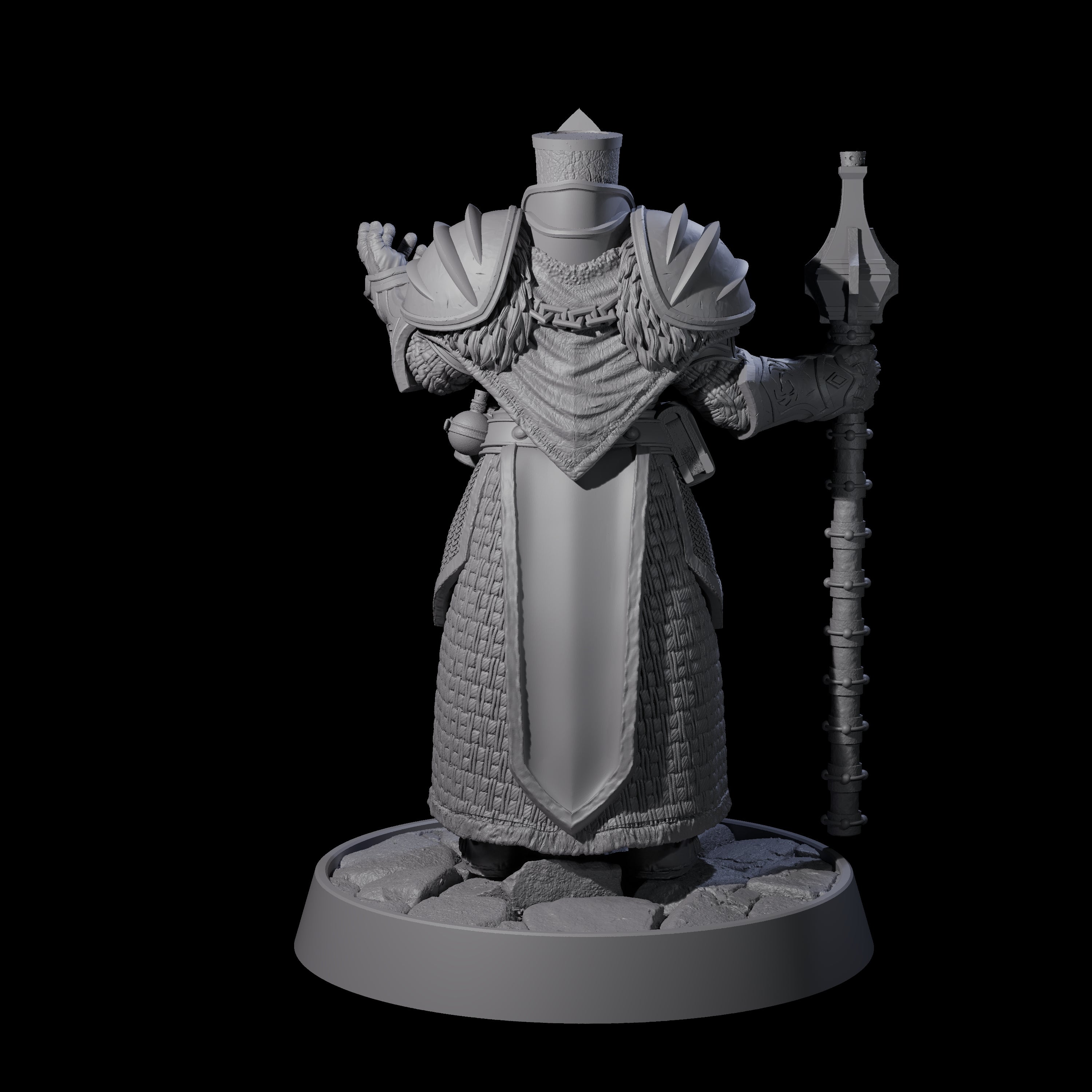 Holy Protector of the Flames F Miniature for Dungeons and Dragons, Pathfinder or other TTRPGs