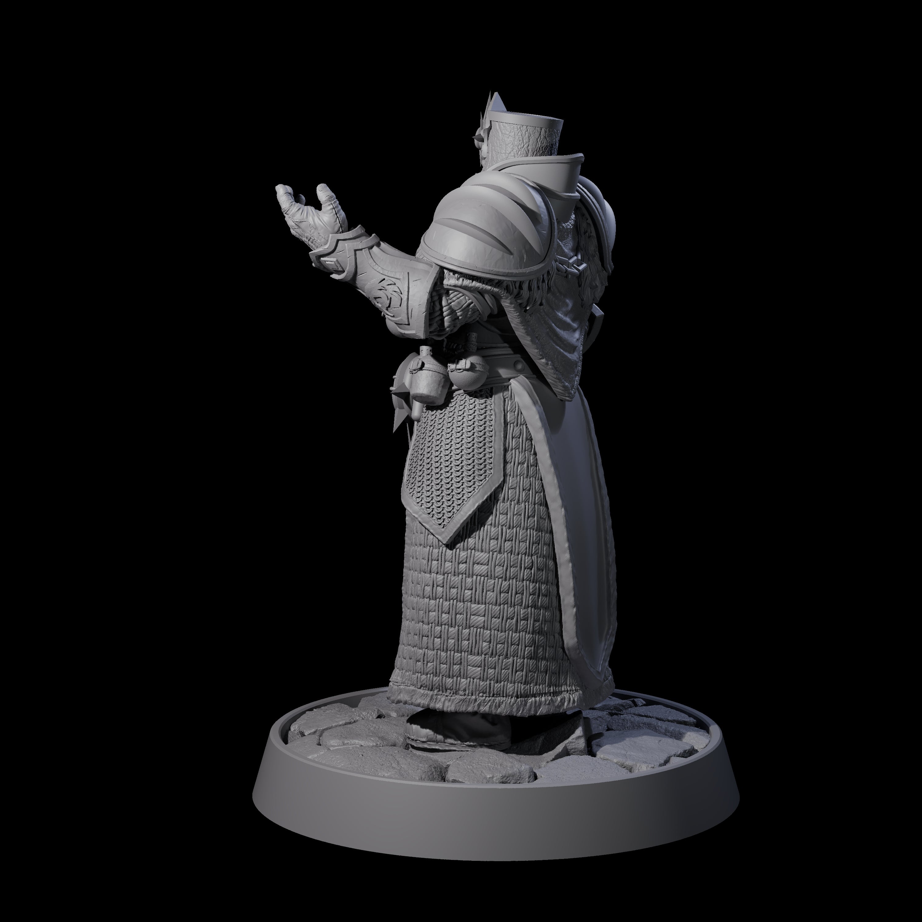 Holy Protector of the Flames F Miniature for Dungeons and Dragons, Pathfinder or other TTRPGs