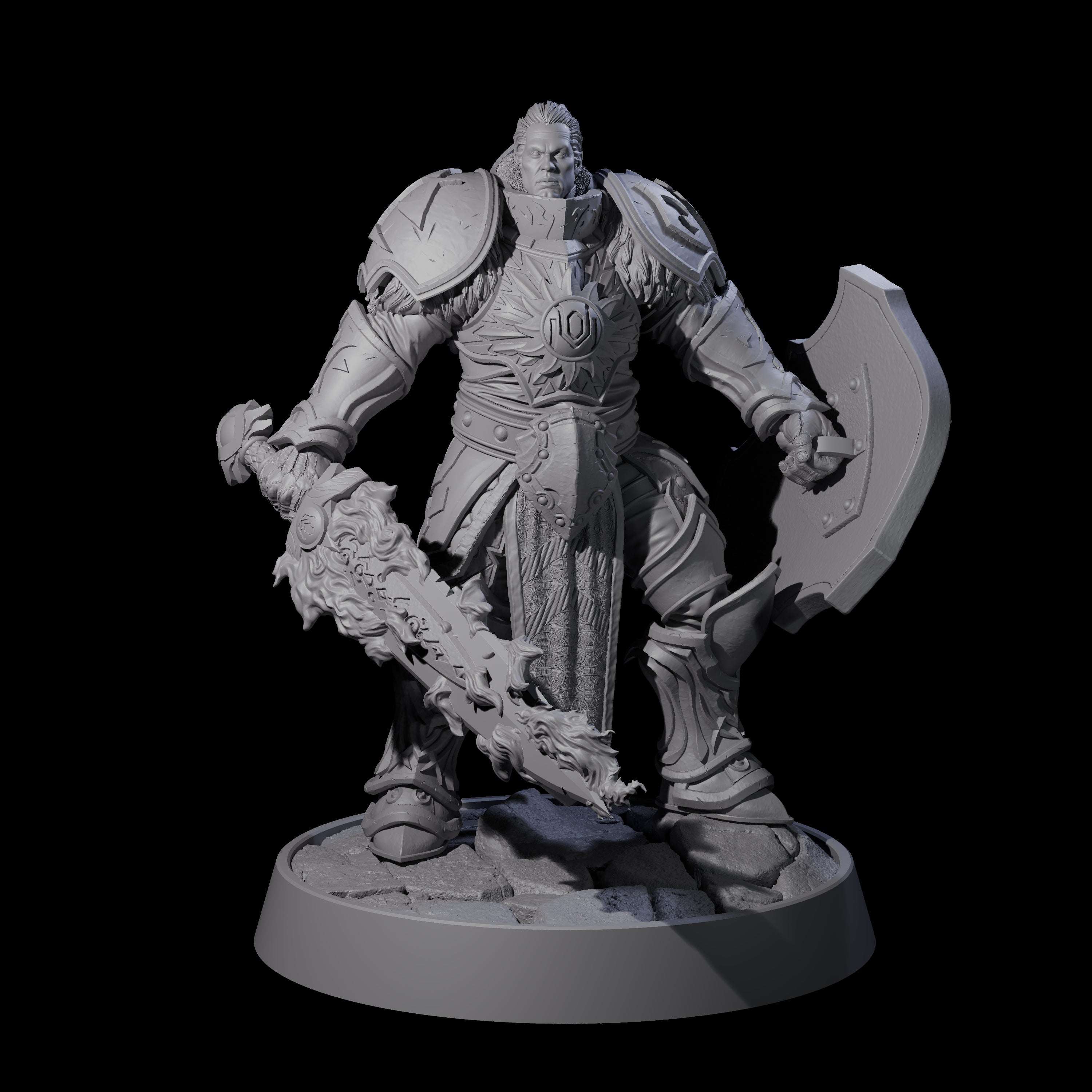 Holy Protector of the Flames G Miniature for Dungeons and Dragons, Pathfinder or other TTRPGs