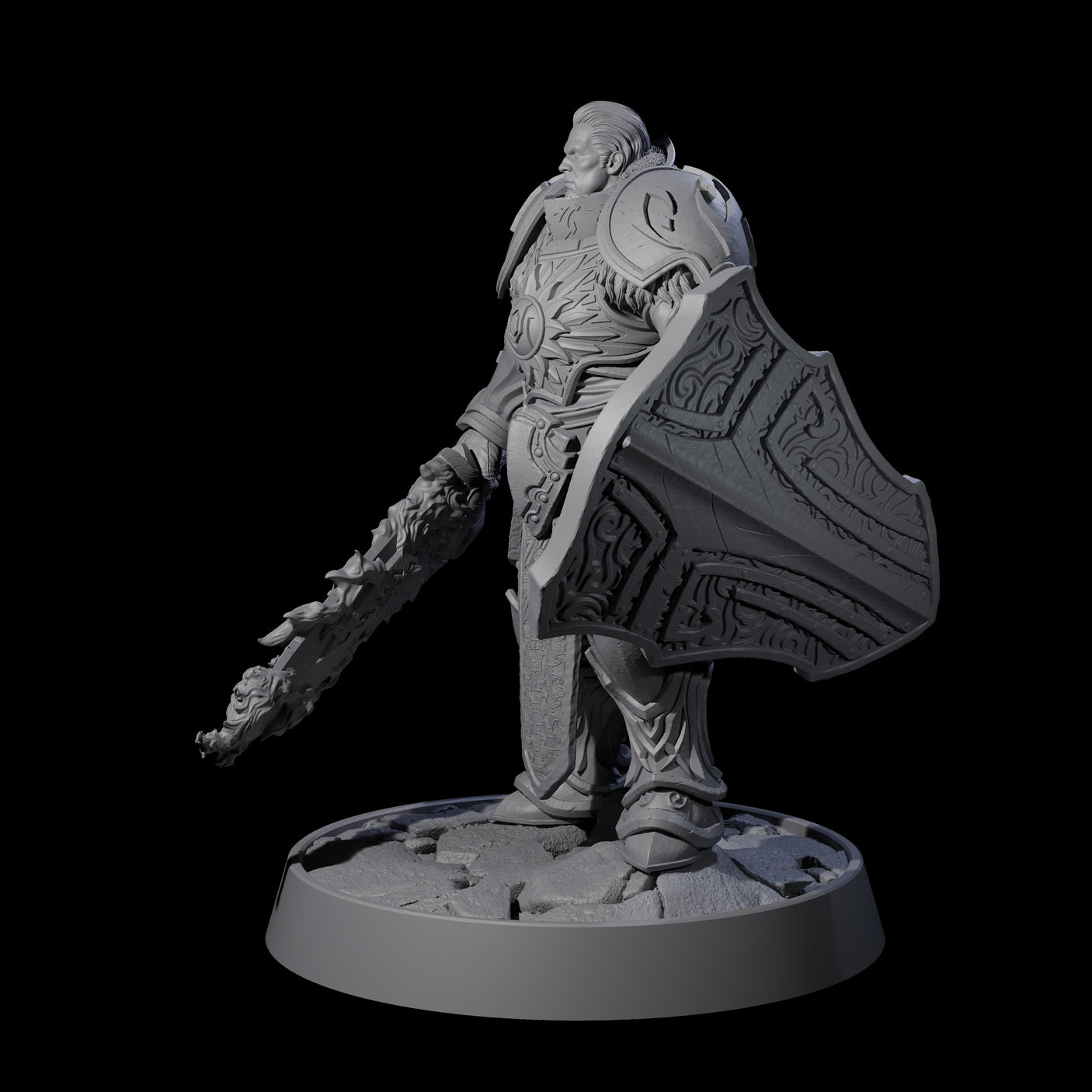 Holy Protector of the Flames G Miniature for Dungeons and Dragons, Pathfinder or other TTRPGs