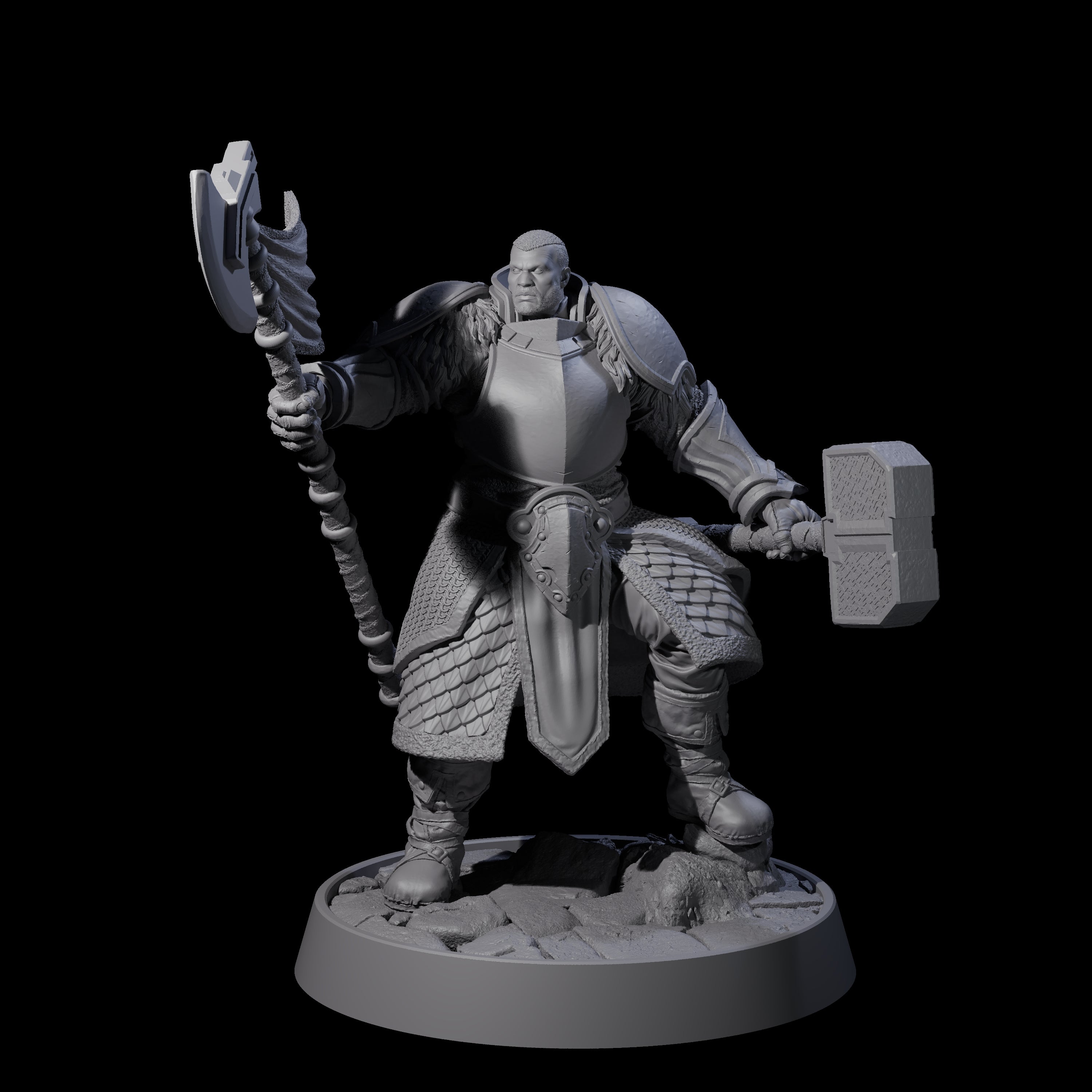 Holy Protector of the Flames H Miniature for Dungeons and Dragons, Pathfinder or other TTRPGs