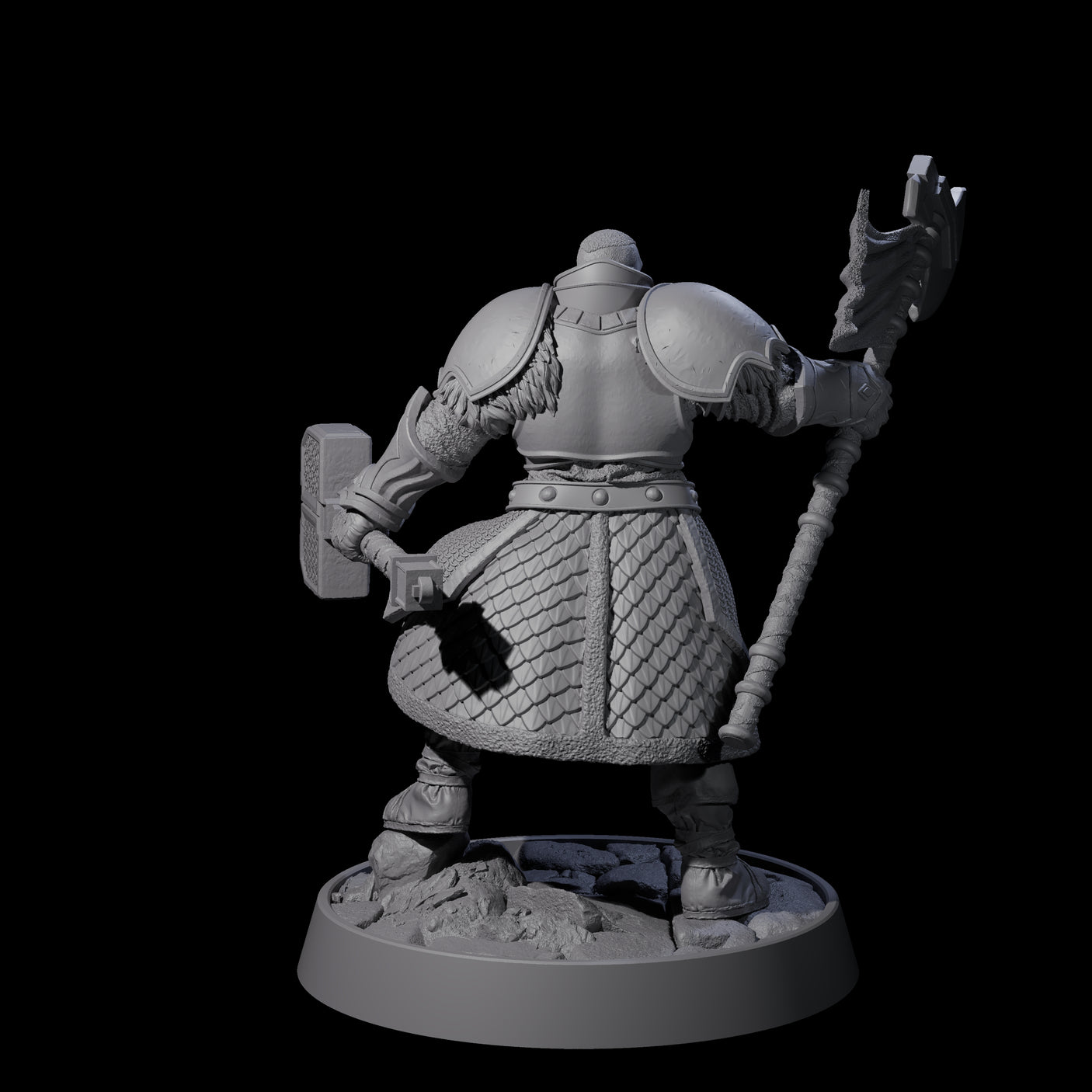 Holy Protector of the Flames H Miniature for Dungeons and Dragons, Pathfinder or other TTRPGs