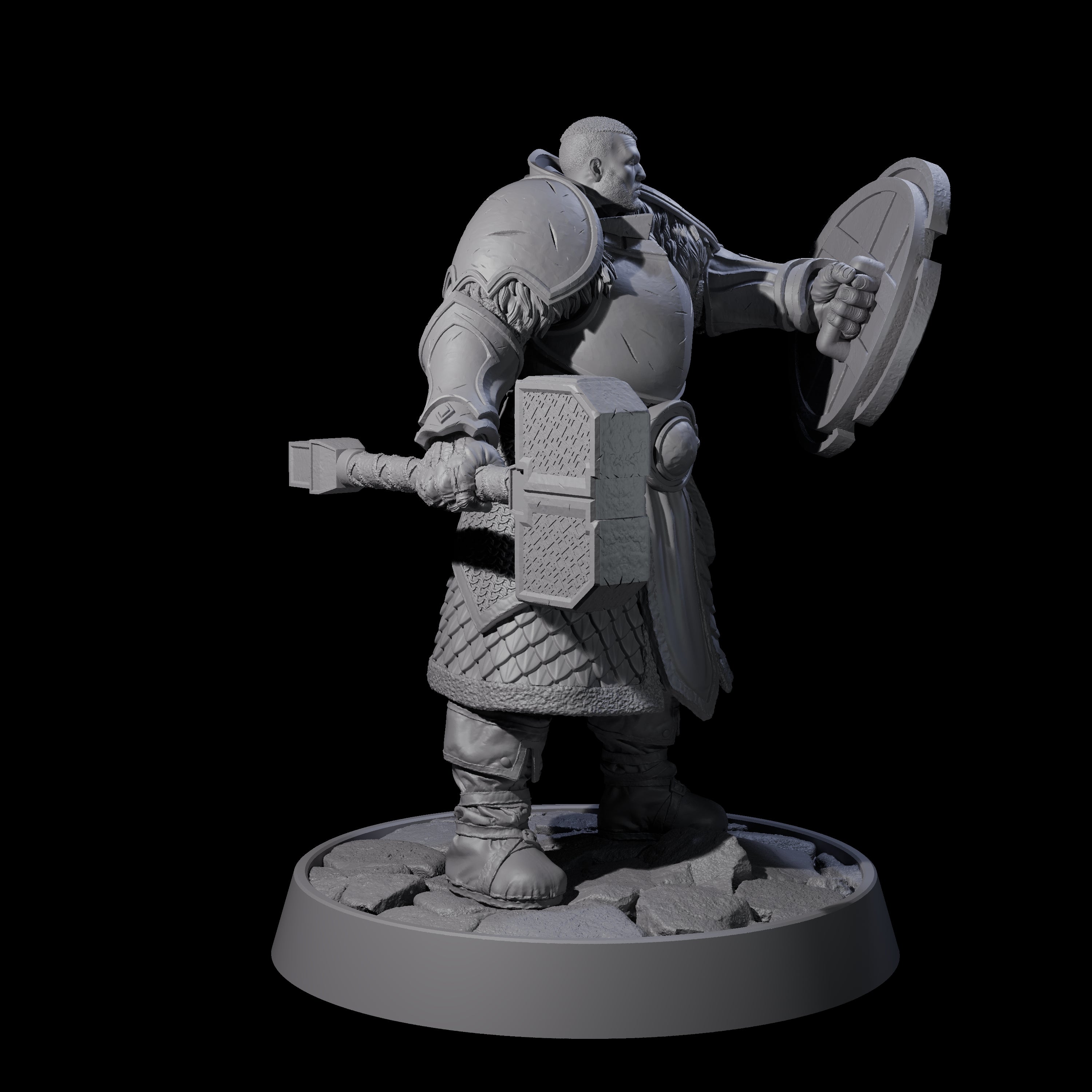 Holy Protector of the Flames I Miniature for Dungeons and Dragons, Pathfinder or other TTRPGs