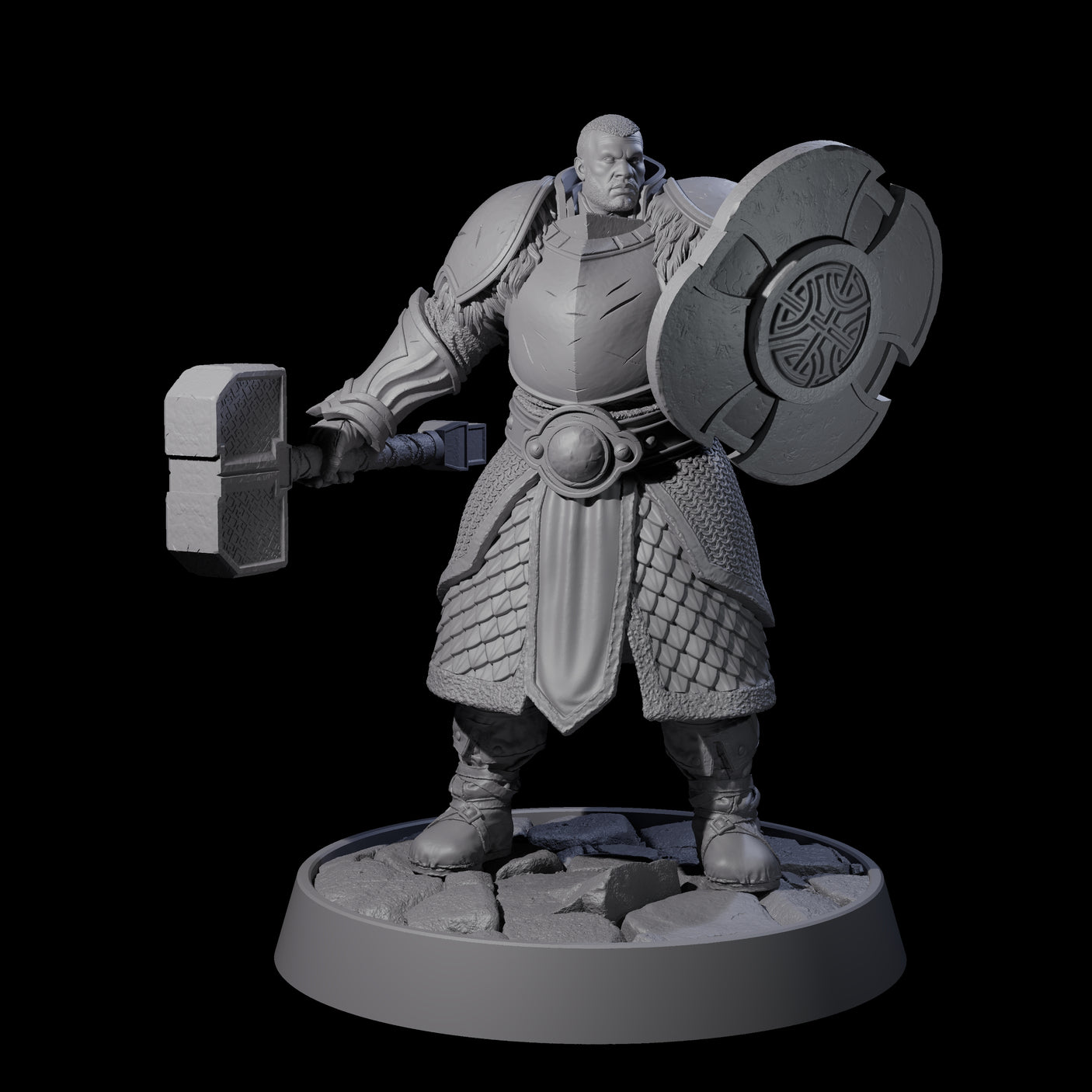 Holy Protector of the Flames I Miniature for Dungeons and Dragons, Pathfinder or other TTRPGs