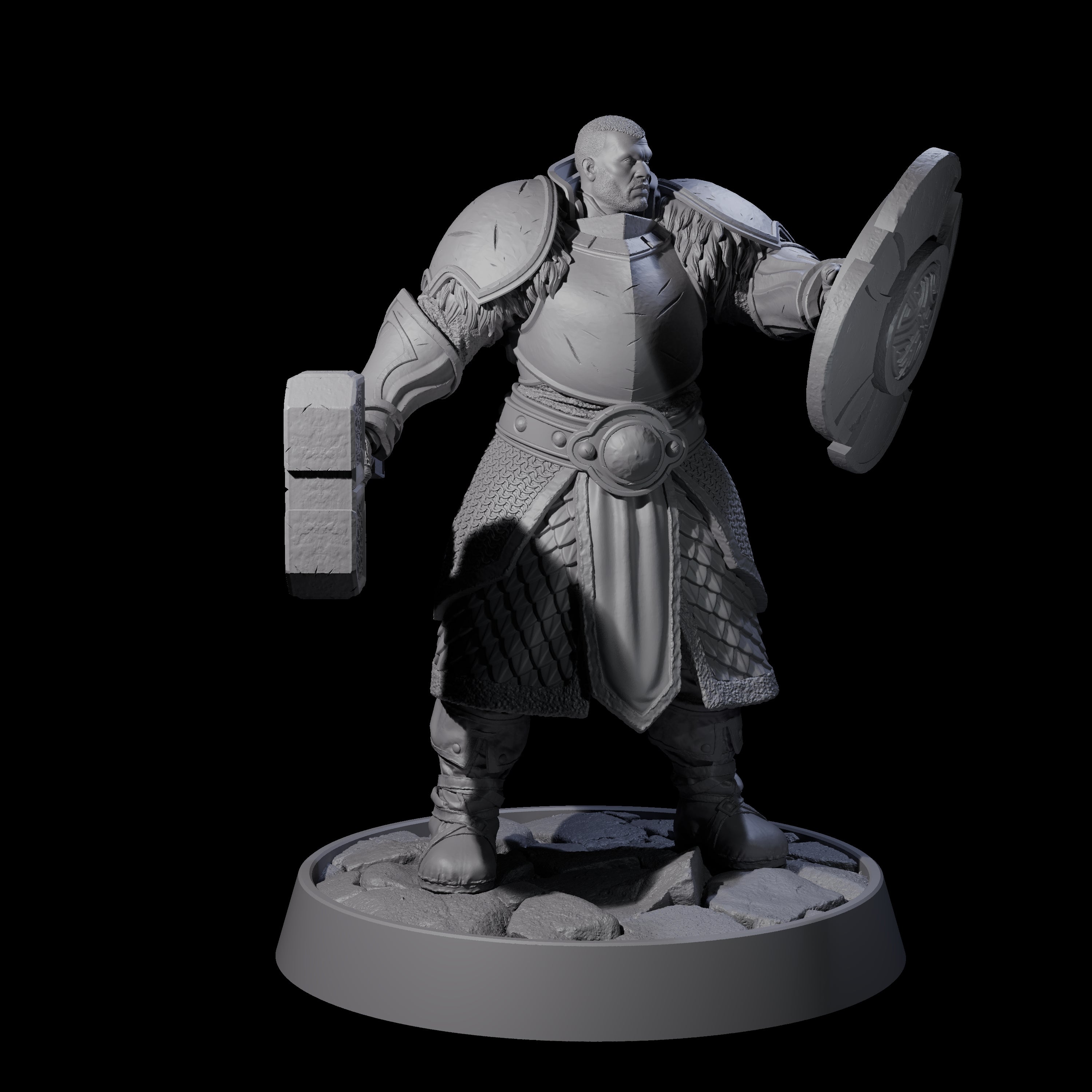 Holy Protector of the Flames I Miniature for Dungeons and Dragons, Pathfinder or other TTRPGs