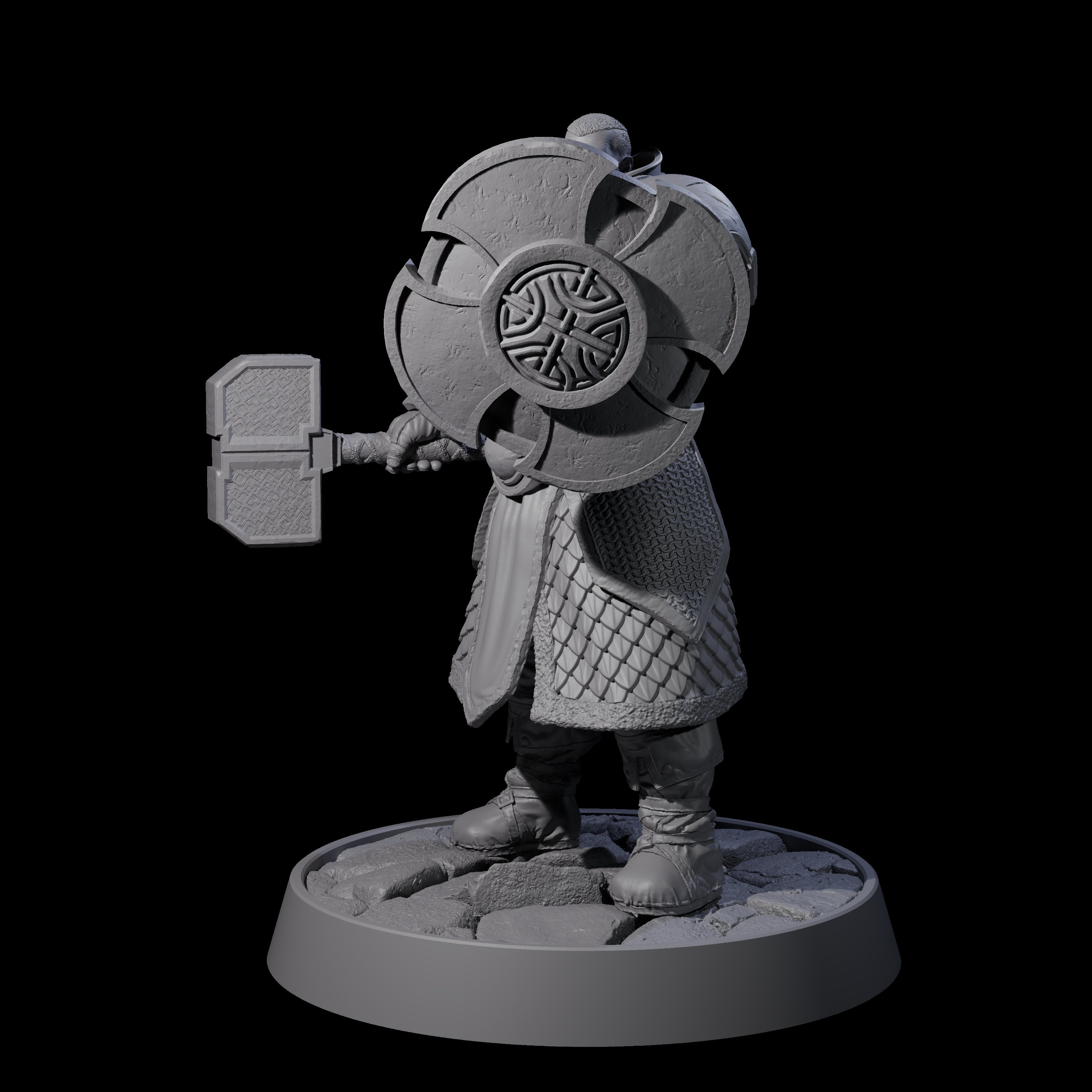 Holy Protector of the Flames I Miniature for Dungeons and Dragons, Pathfinder or other TTRPGs