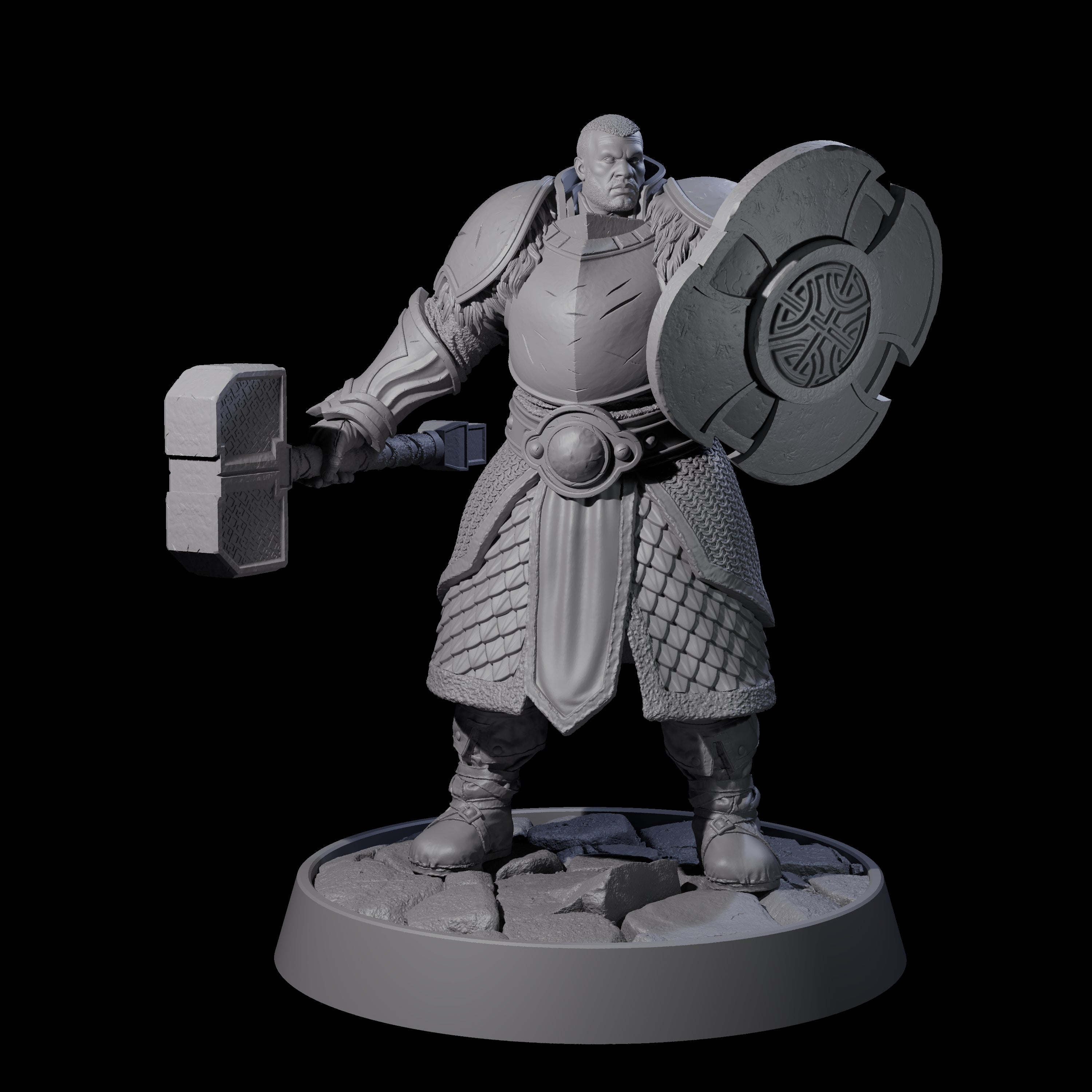 Holy Protector of the Flames I Miniature for Dungeons and Dragons, Pathfinder or other TTRPGs