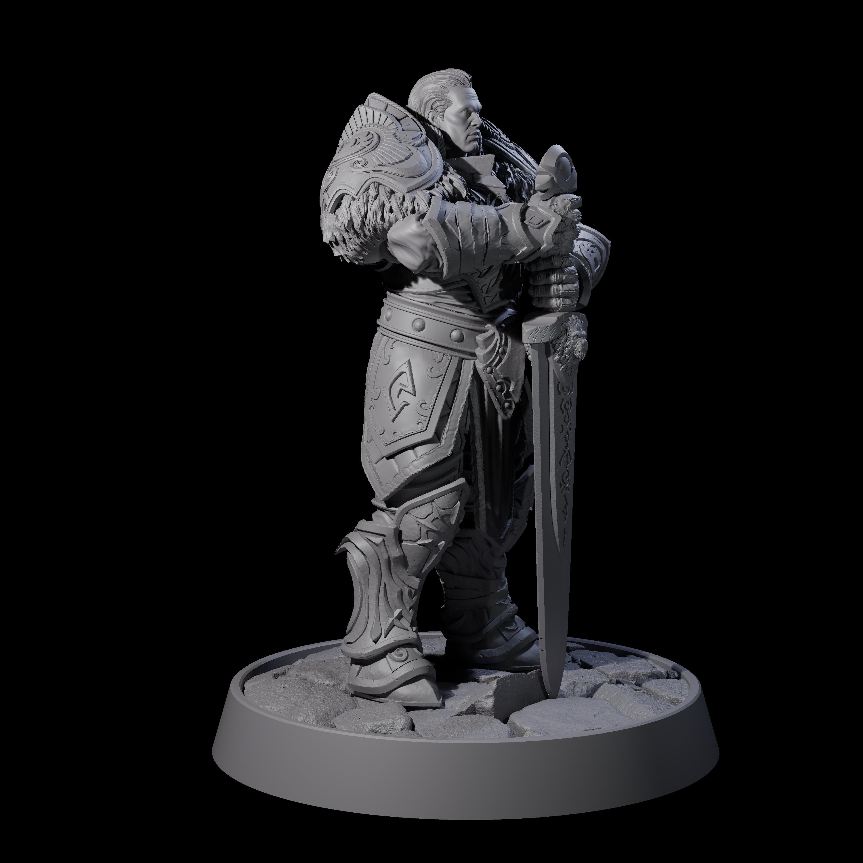 Holy Protector of the Flames K Miniature for Dungeons and Dragons, Pathfinder or other TTRPGs
