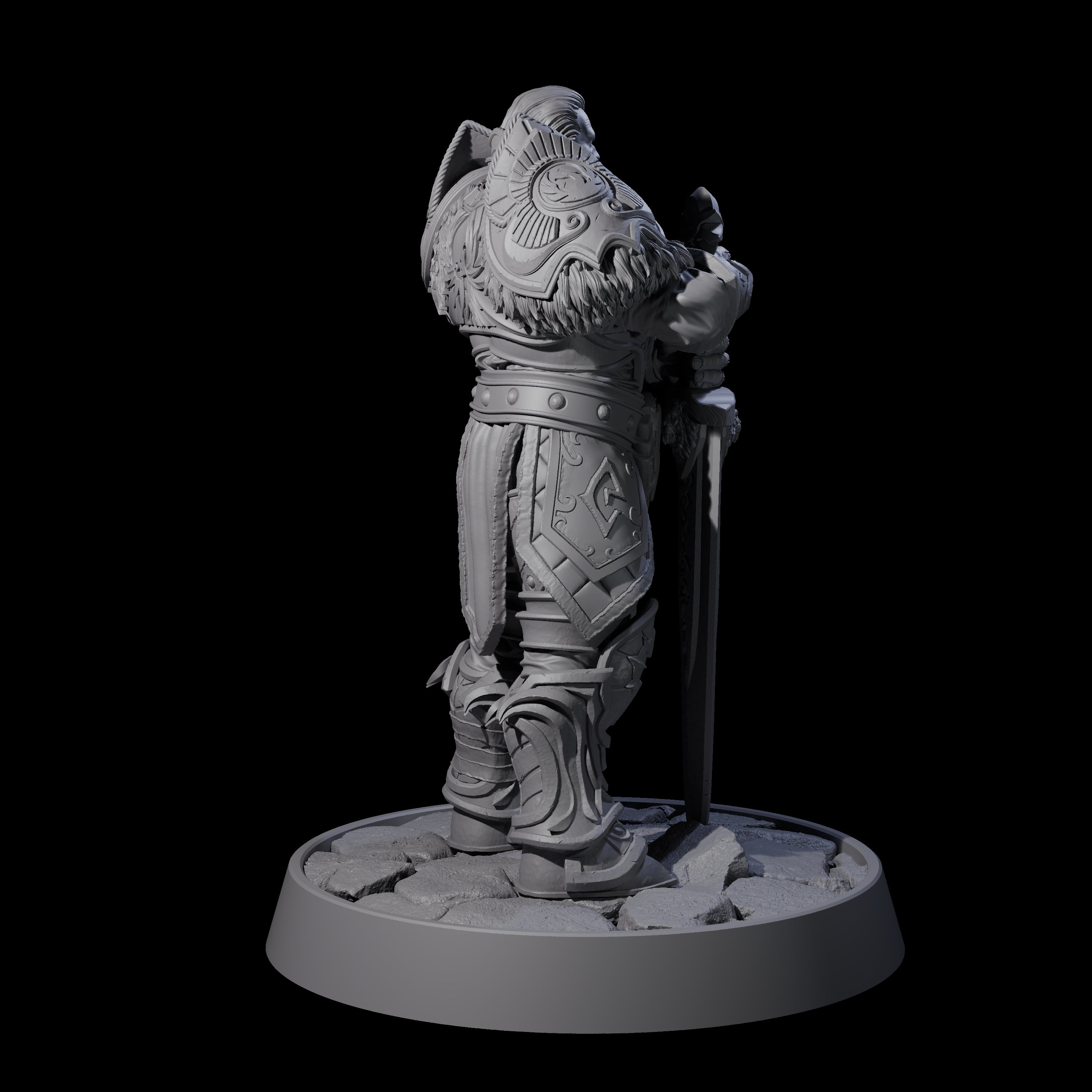 Holy Protector of the Flames K Miniature for Dungeons and Dragons, Pathfinder or other TTRPGs