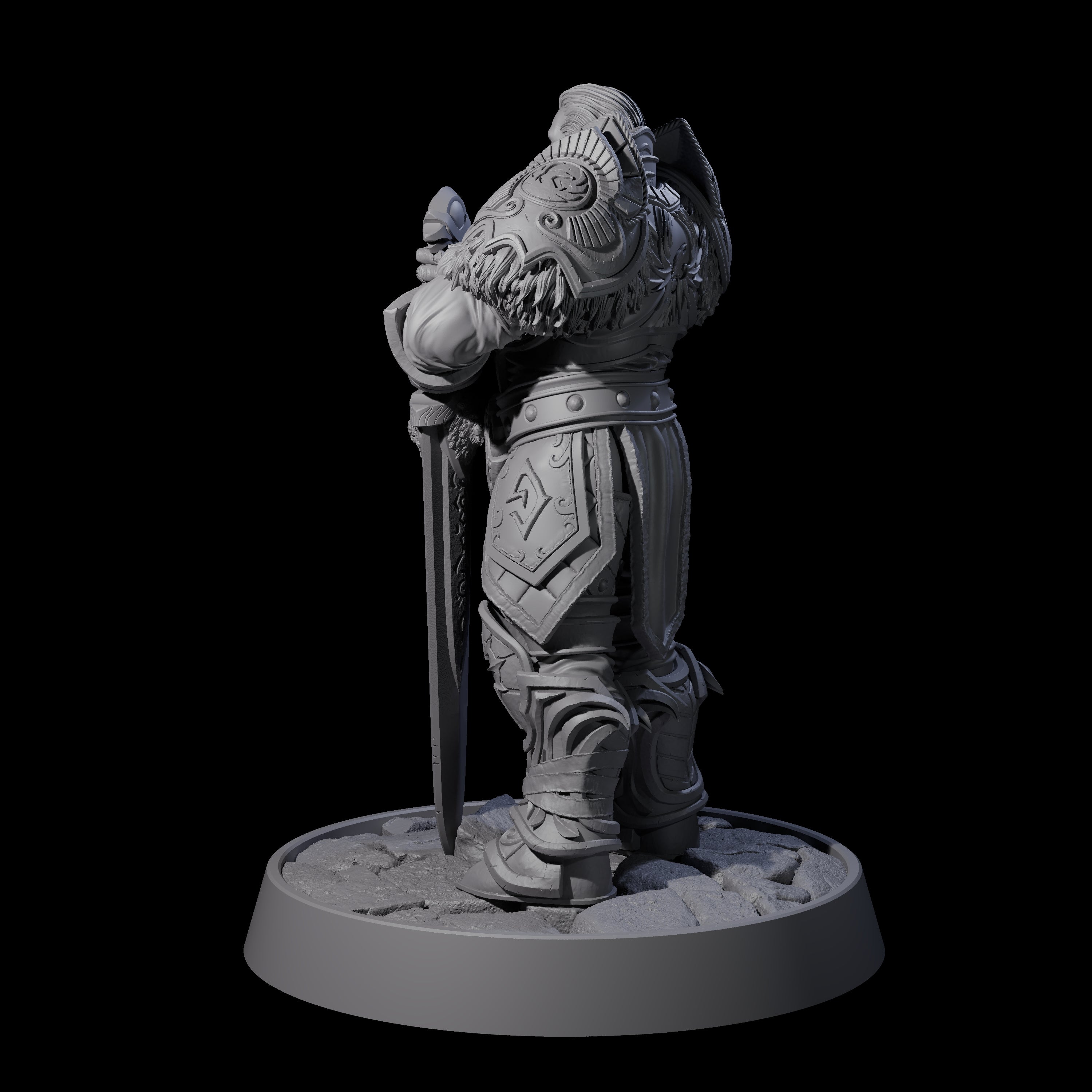 Holy Protector of the Flames K Miniature for Dungeons and Dragons, Pathfinder or other TTRPGs