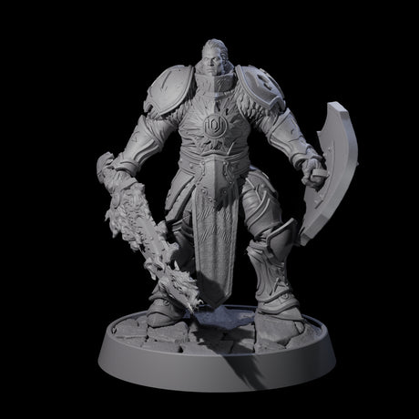 Holy Protectors of the Flames Miniature for Dungeons and Dragons, Pathfinder or other TTRPGs