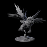 Holy Solar riding into Battle Miniature for Dungeons and Dragons, Pathfinder or other TTRPGs