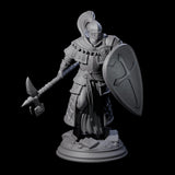Holy Stalwart Human Paladin Miniature for Dungeons and Dragons, Pathfinder or other TTRPGs