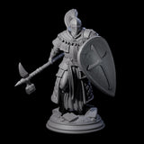 Holy Stalwart Human Paladin Miniature for Dungeons and Dragons, Pathfinder or other TTRPGs