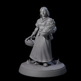 Honest Village Woman A Miniature for Dungeons and Dragons, Pathfinder or other TTRPGs