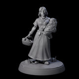 Honest Village Woman A Miniature for Dungeons and Dragons, Pathfinder or other TTRPGs