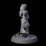 Honest Village Woman A Miniature for Dungeons and Dragons, Pathfinder or other TTRPGs