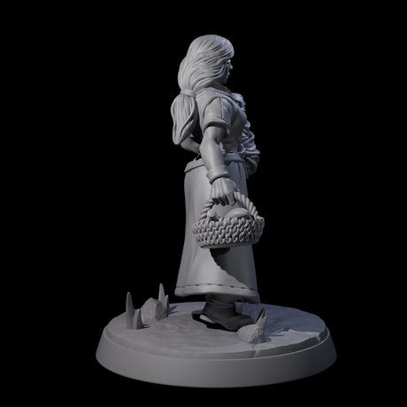Honest Village Woman A Miniature for Dungeons and Dragons, Pathfinder or other TTRPGs