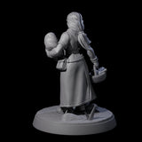 Honest Village Woman A Miniature for Dungeons and Dragons, Pathfinder or other TTRPGs