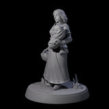 Honest Village Woman A Miniature for Dungeons and Dragons, Pathfinder or other TTRPGs