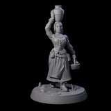 Honest Village Woman B Miniature for Dungeons and Dragons, Pathfinder or other TTRPGs