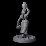 Honest Village Woman B Miniature for Dungeons and Dragons, Pathfinder or other TTRPGs