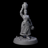 Honest Village Woman B Miniature for Dungeons and Dragons, Pathfinder or other TTRPGs