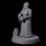 Honest Village Woman C Miniature for Dungeons and Dragons, Pathfinder or other TTRPGs