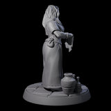 Honest Village Woman C Miniature for Dungeons and Dragons, Pathfinder or other TTRPGs