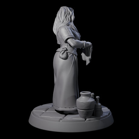 Honest Village Woman C Miniature for Dungeons and Dragons, Pathfinder or other TTRPGs
